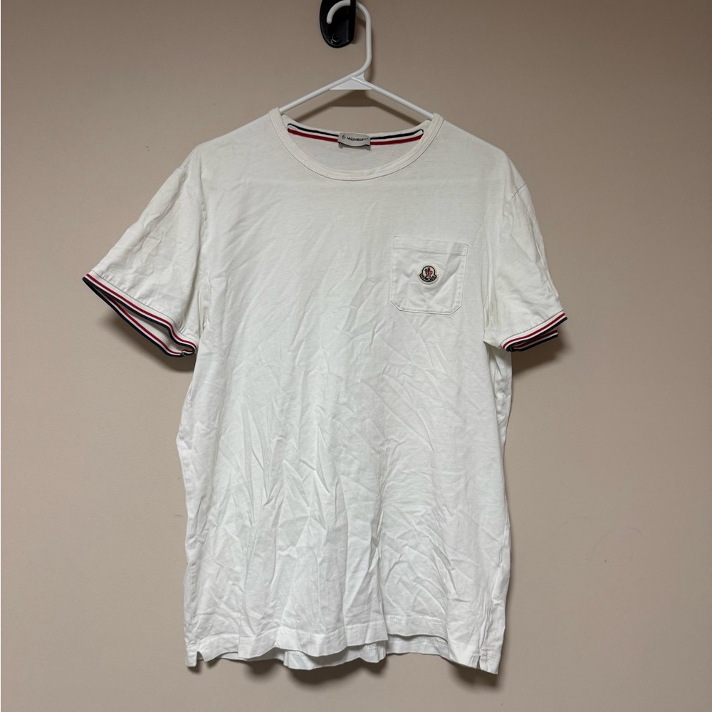 Moncler White T Shirt